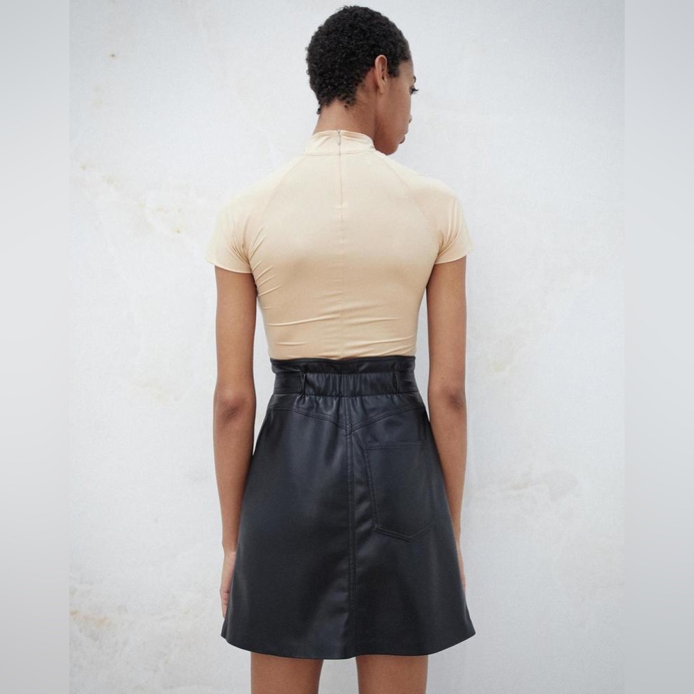 Nanushka western faux leather mini skirt size medium - Picture 6 of 14